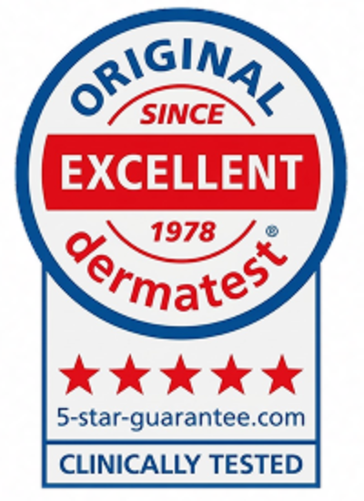 Dermatest Excellent 5-star clinically tested seal